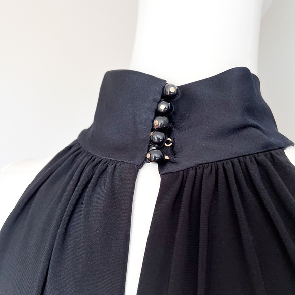 Lauren Ralph Lauren Little Black Dress Mock Neck Sleeveless Short Mini Party 8 - Picture 10 of 13